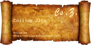 Csillag Zita névjegykártya